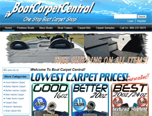 Tablet Screenshot of boatcarpetcentral.com